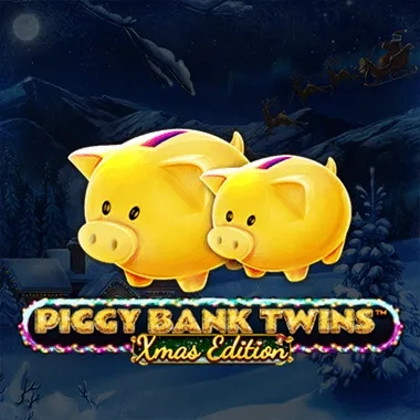 Piggy Bank Twins Xmas